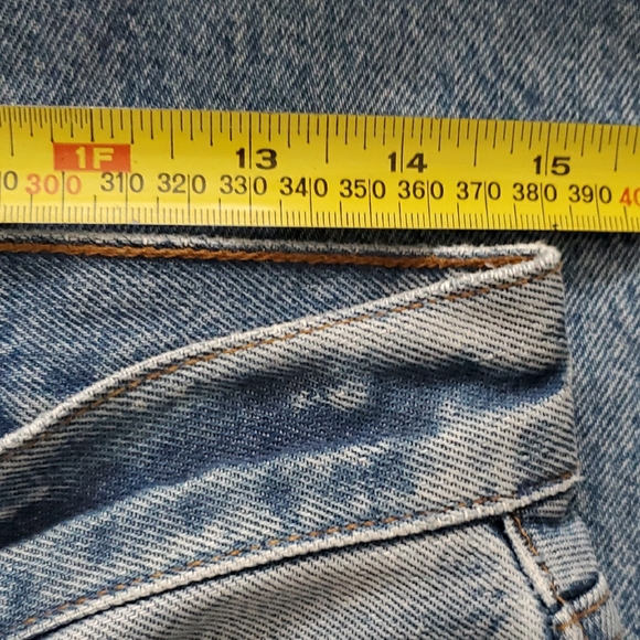 AGOLDE 90's Y2K Pinch Waist high-rise straight-leg jeans light-blue wash Sz 28 - Picture 11 of 14